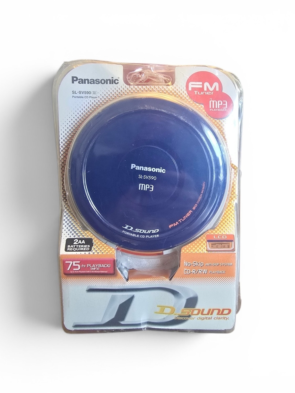 Panasonic SL-SV590 Portable CD Player MP3 FM Tuner New Sealed NOS